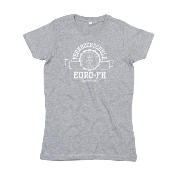 Damen T-Shirt, heather grey, gap