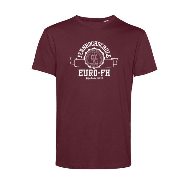 Herren Organic T-Shirt, burgundy, gap