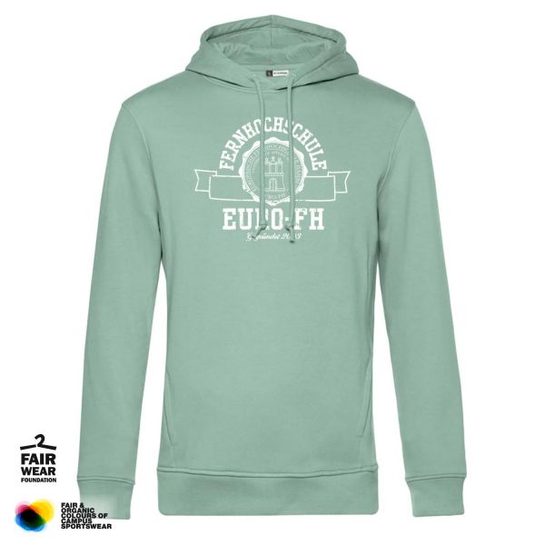 Herren Organic Hooded Sweatshirt, sage, gap